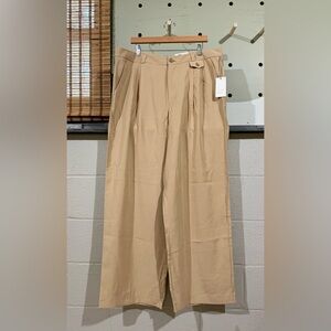 Wide Leg Khaki Pants